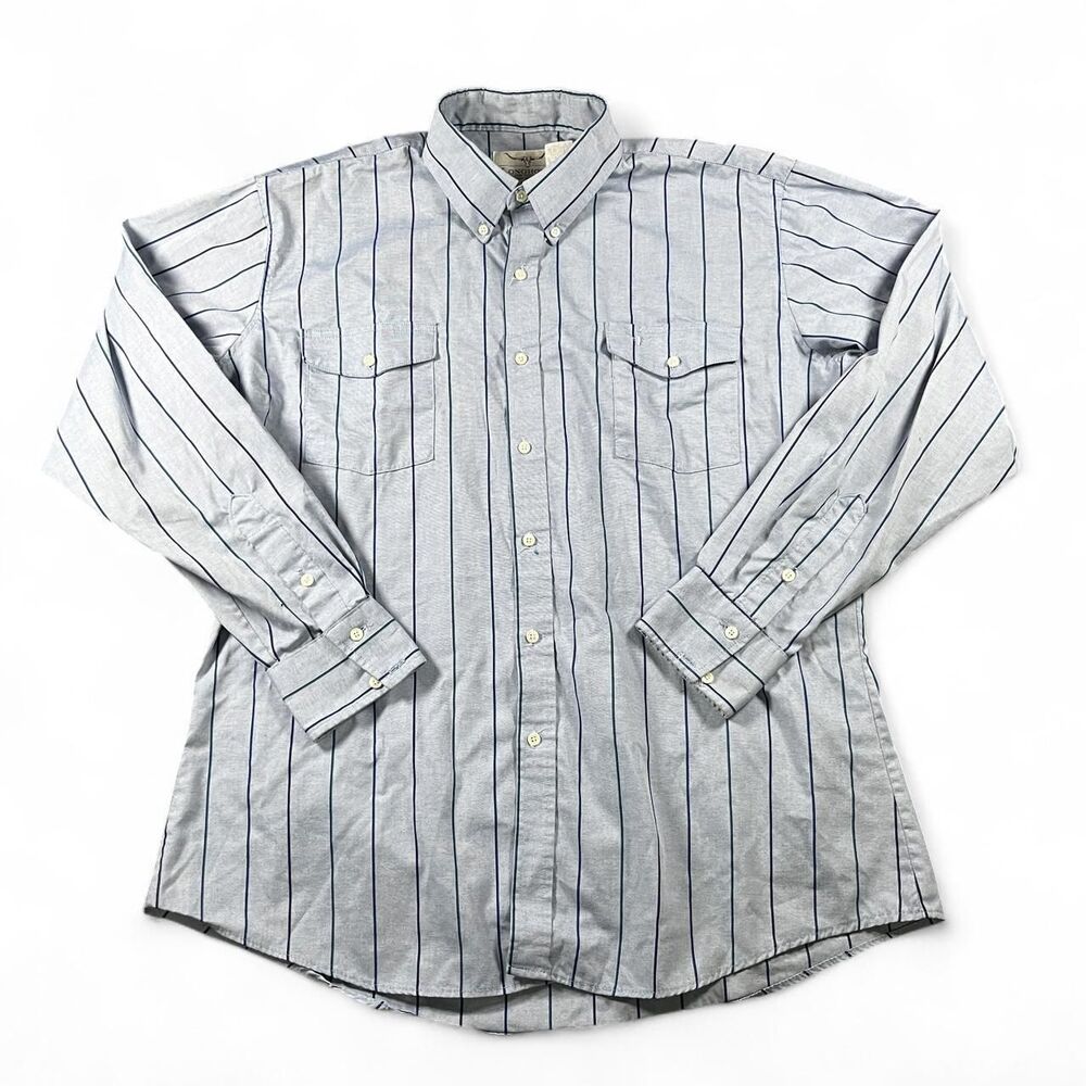 Unbranded Men's Blue and Grey Shirt